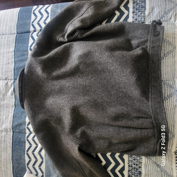 Lacoste Gray Wool Bomber Jacket size L - Picture 6 of 8